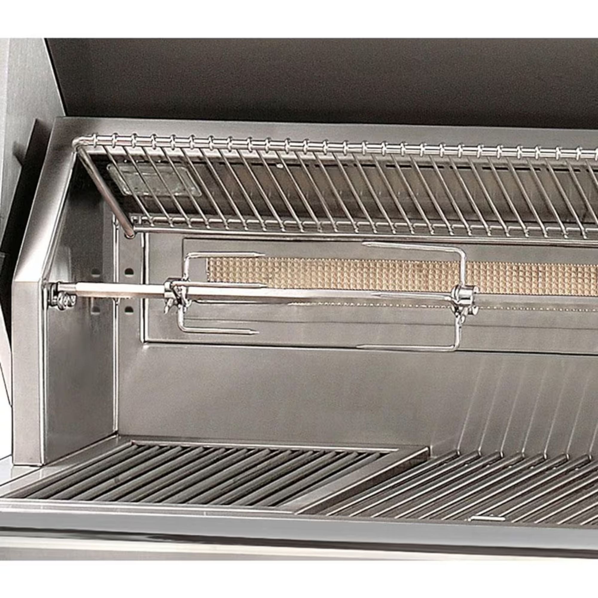 Alfresco 30-Inch Stainless Steel Freestanding Gas Grill w/ Rotisserie in Blue Lilac