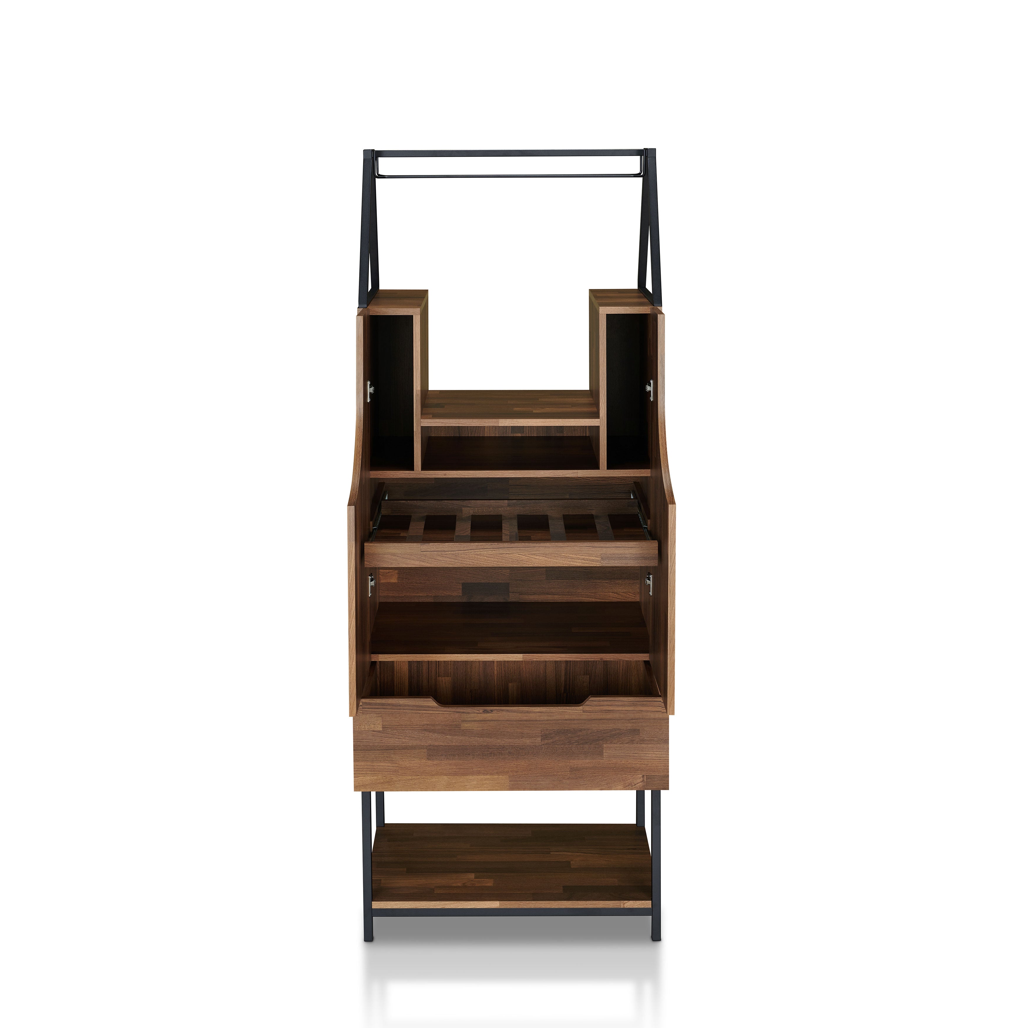 Robble Multi-Storage Wine Cabinet in Light Hickory
