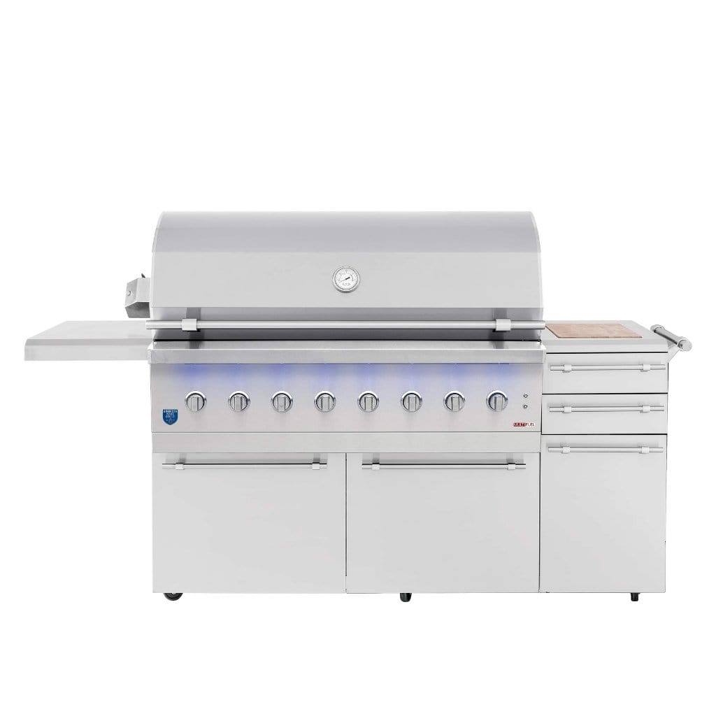 Summerset Encore Series 54" 8-Burner Freestanding Hybrid Grill