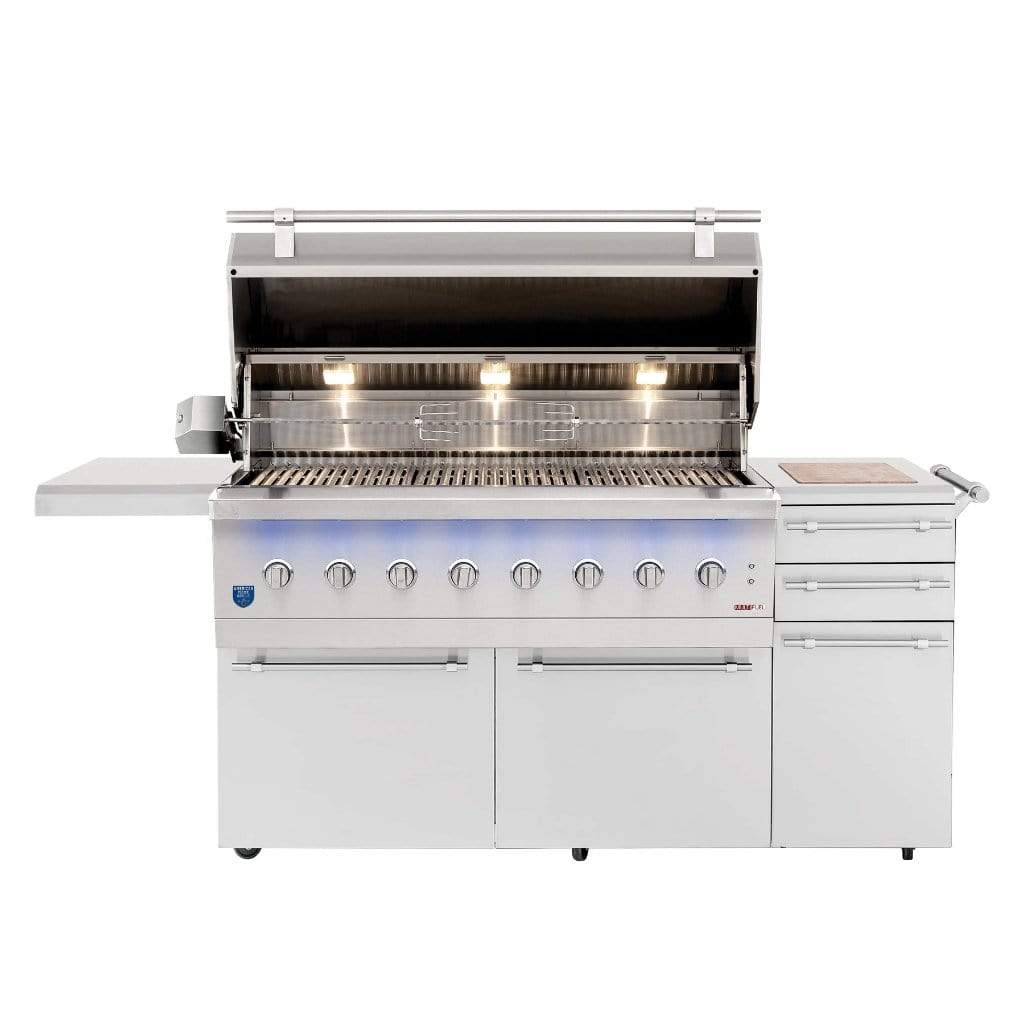 Summerset Encore Series 54" 8-Burner Freestanding Hybrid Grill