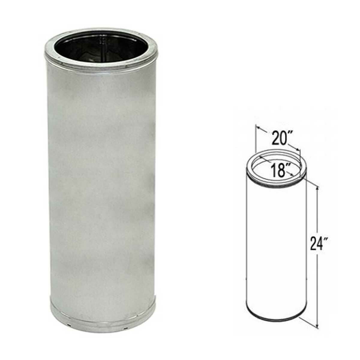 DuraTech | 18'' x 24'' Galvanized Chimney Pipe