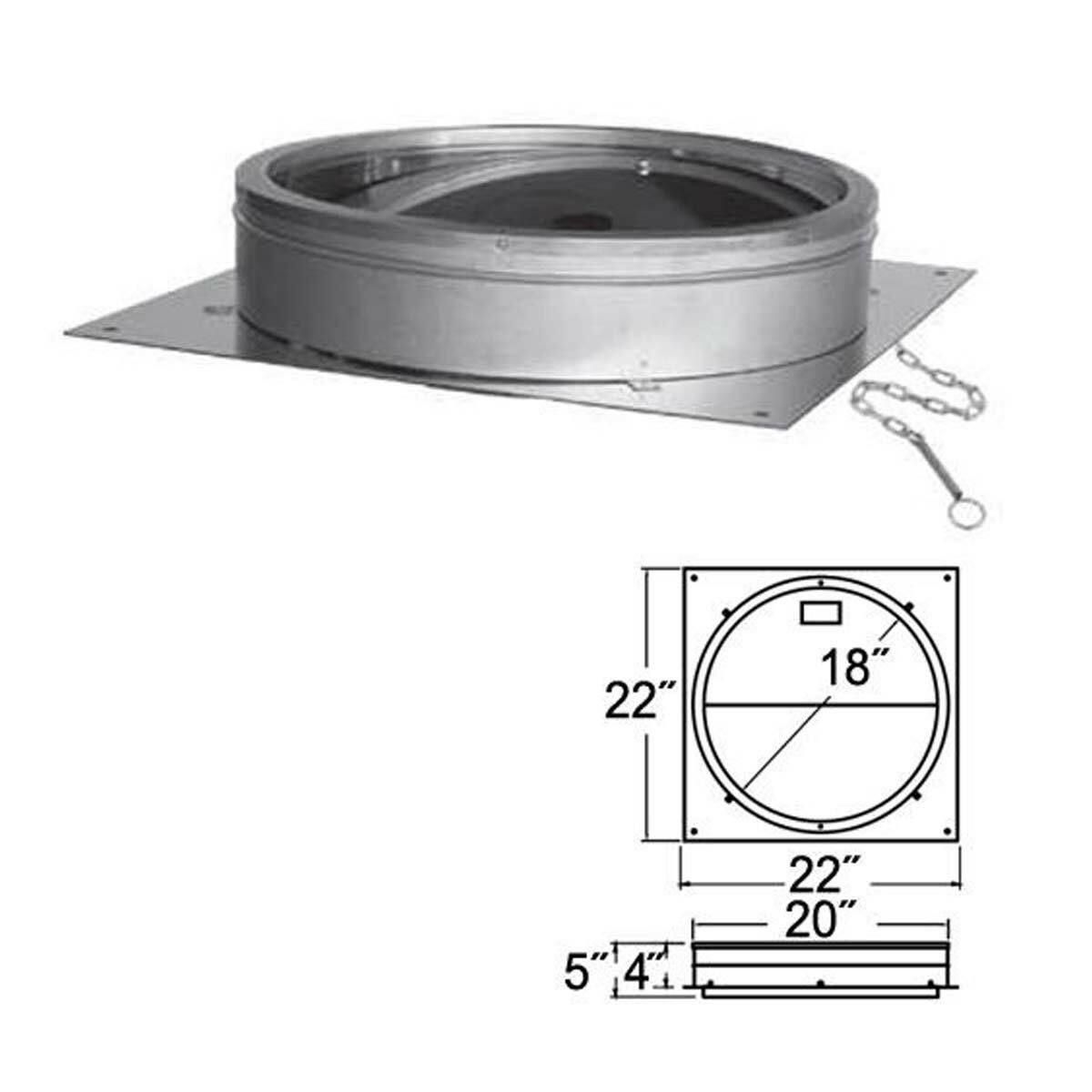 DuraTech | 18DT-APD 18'' Anchor Plate with Damper