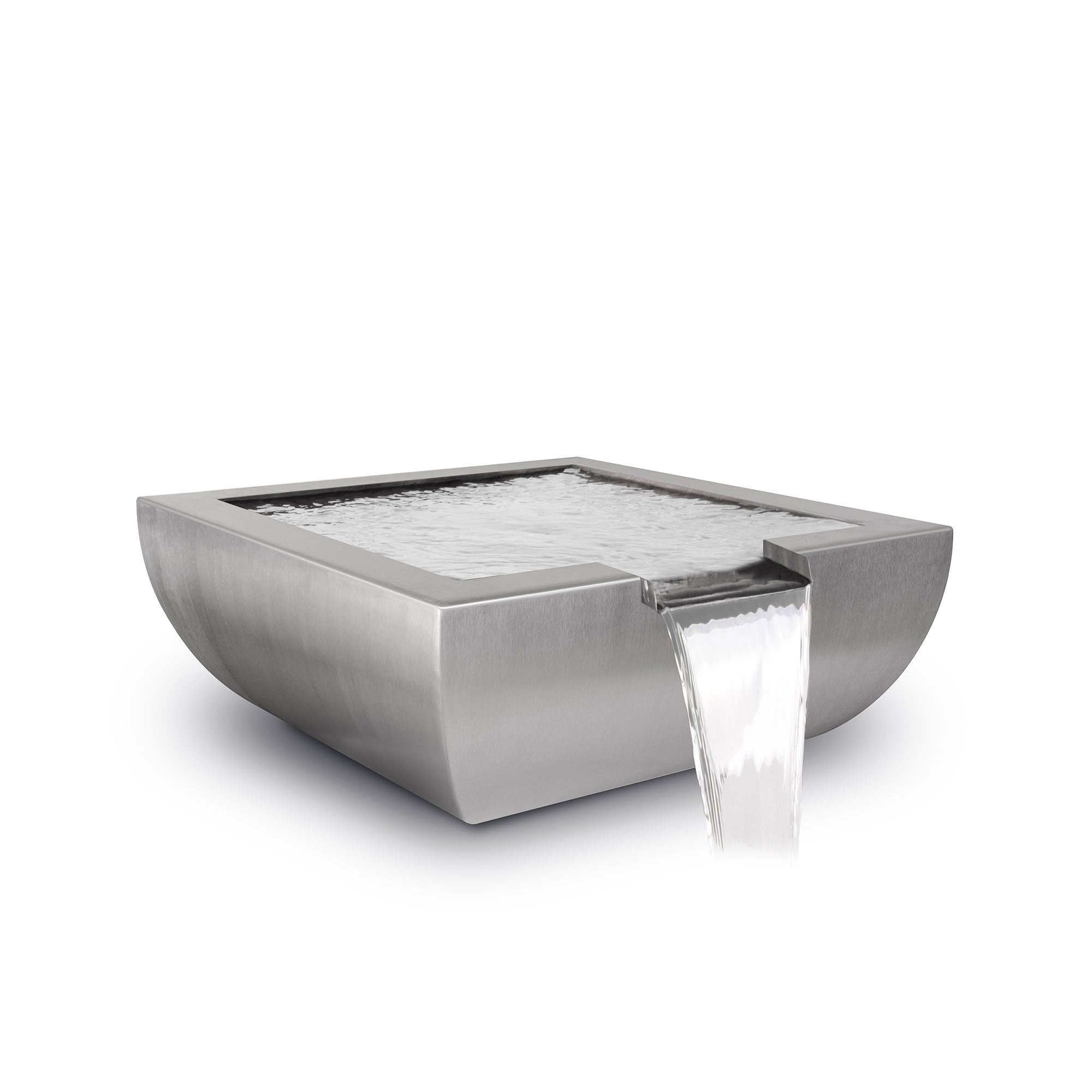 The Outdoor Plus - Avalon Hammered Copper & Stainless Steel Square Water Bowl