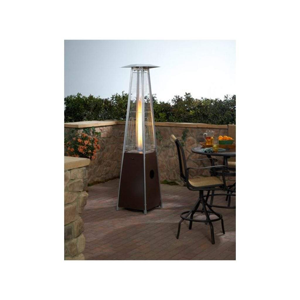87" Bronze Residential Hammered Glass Tube Patio Heater 40000 BTU's - AZ Patio Heaters