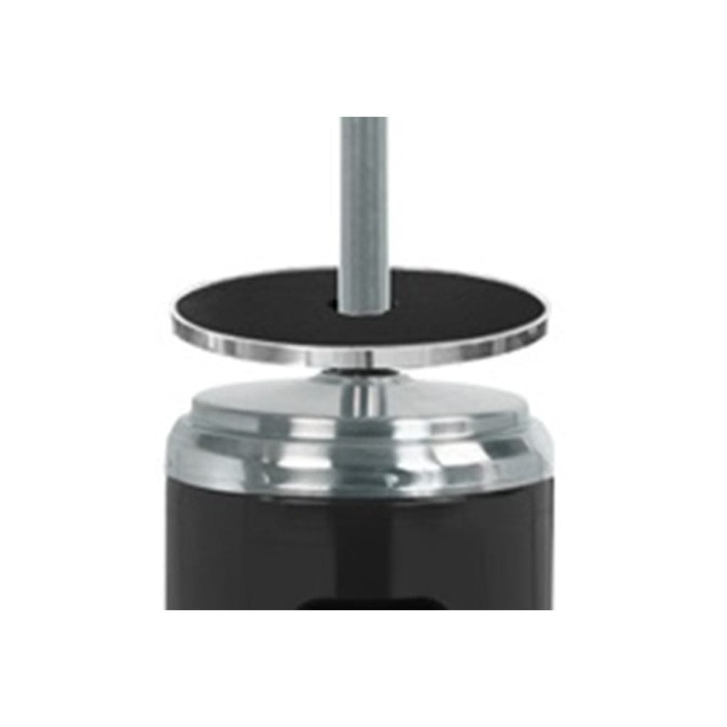 87" Stainless Steel/Black Patio Heater with Table - AZ Patio Heaters