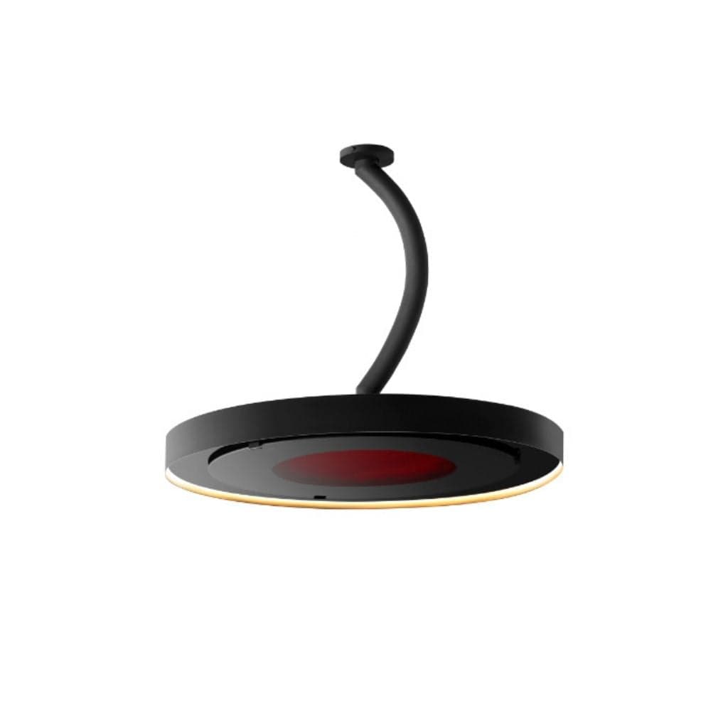 Bromic Heating - 24" Curved Ceiling Mount Pole for Eclipse Smart-Heat Electric Pendant Heater