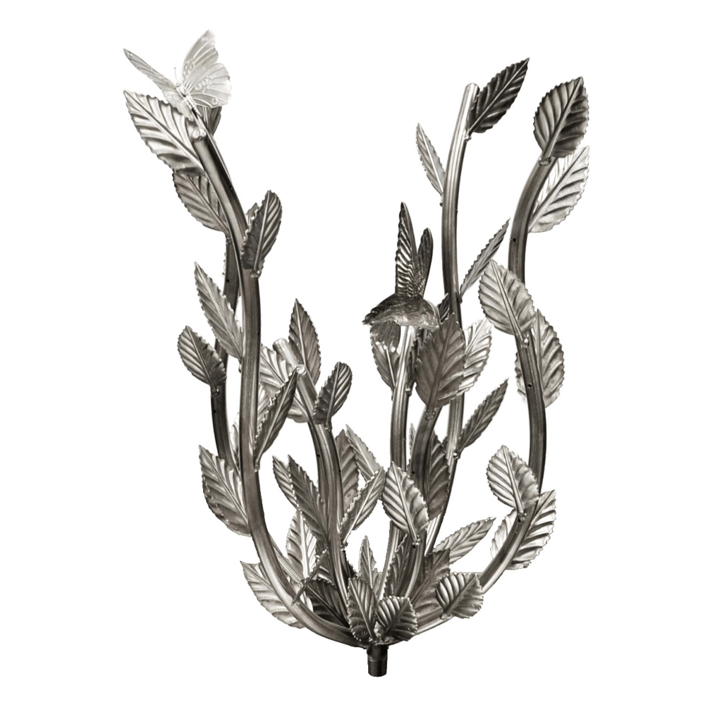 The Outdoor Plus - 16" Stainless Steel Gas Burning Bush Ornamental Burner for Fire Bowls and Pits