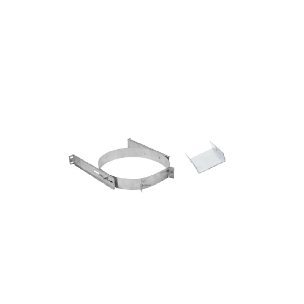 DuraVent - DuraTech 5" & 7" Diameter 5DT-AWS-SS Stainless Steel Adjustable Wall Strap