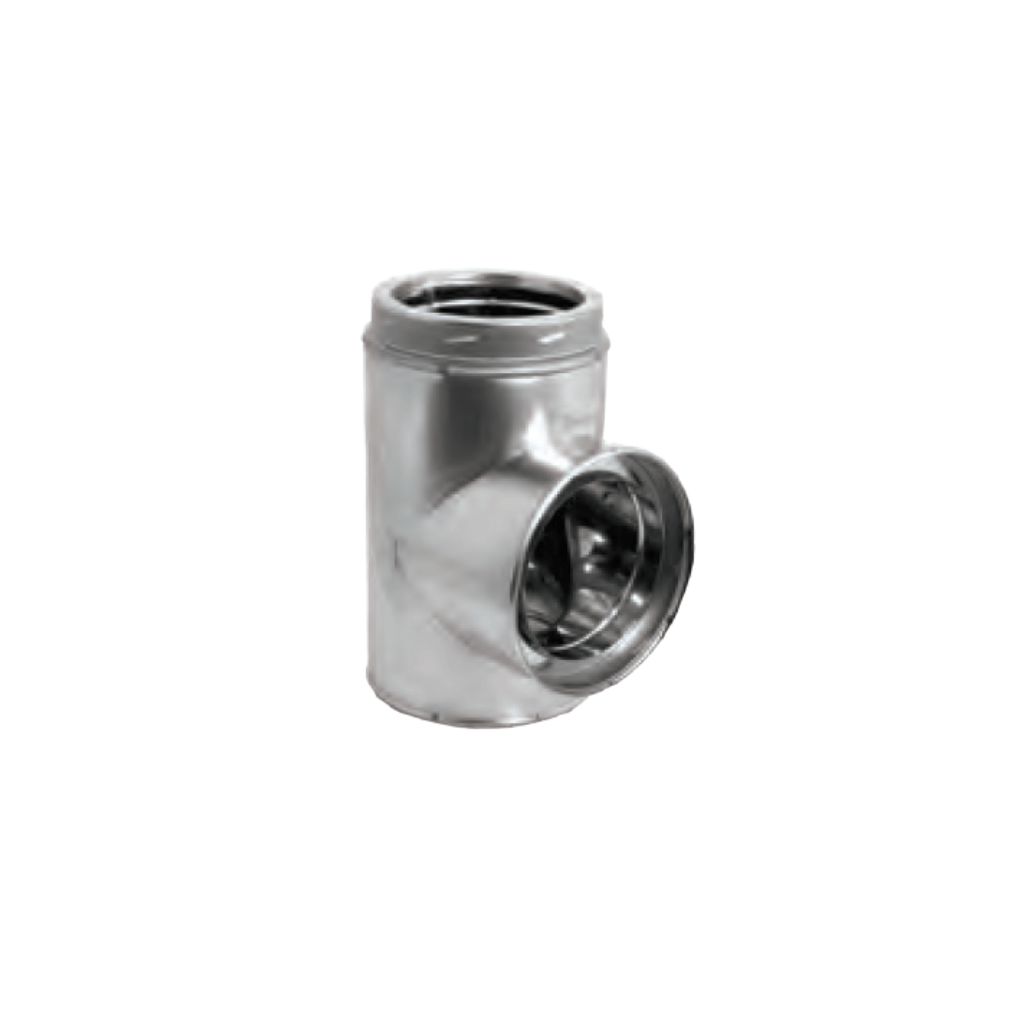 DuraVent - DuraTech 8" Diameter 8DT-STSS Stainless Steel Standard Tee w/Cap