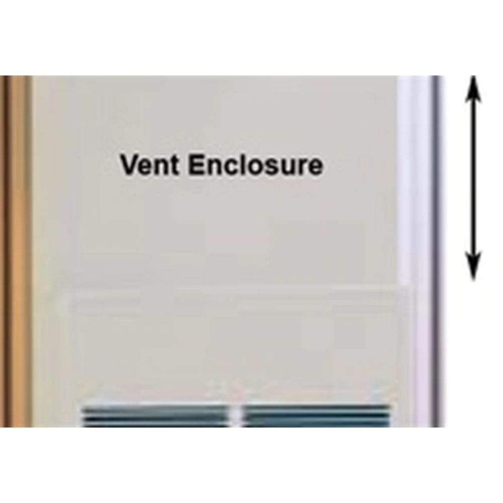Empire | Vent Enclosure for FAW55 Conventional B-Vent Counterflow Wall Furnace
