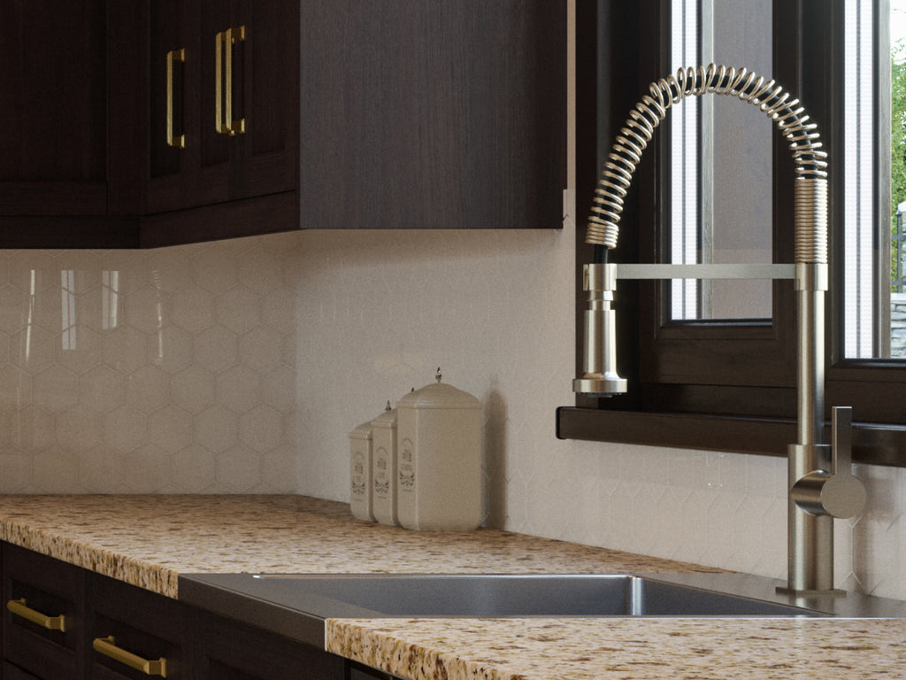 Commercial Pull Down Double Action Spray Faucet