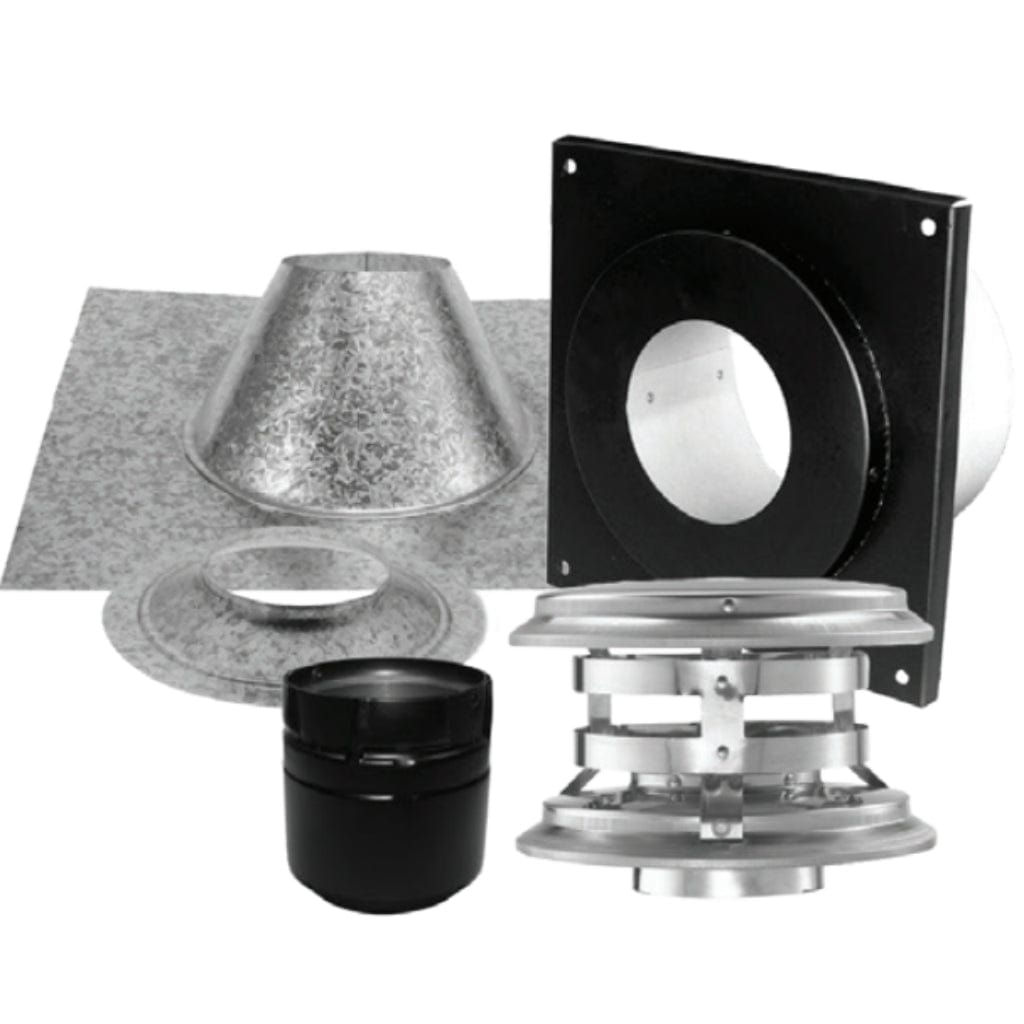 DuraVent - 4" Inner Diameter PelletVent Pro Flat Ceiling Vertical Kit