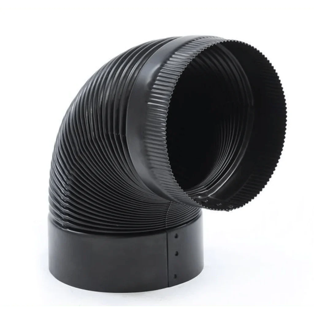 Kingsman - Black Chimney Pipe Elbow - 7" Inner Diameter