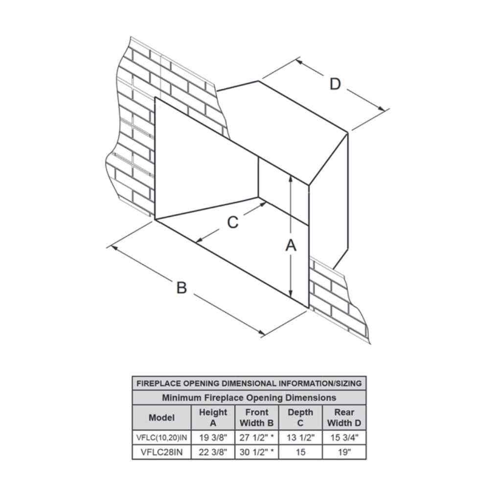 Empire 29-inch Loft Small Ventless Gas Fireplace Insert - 10,000 BTU