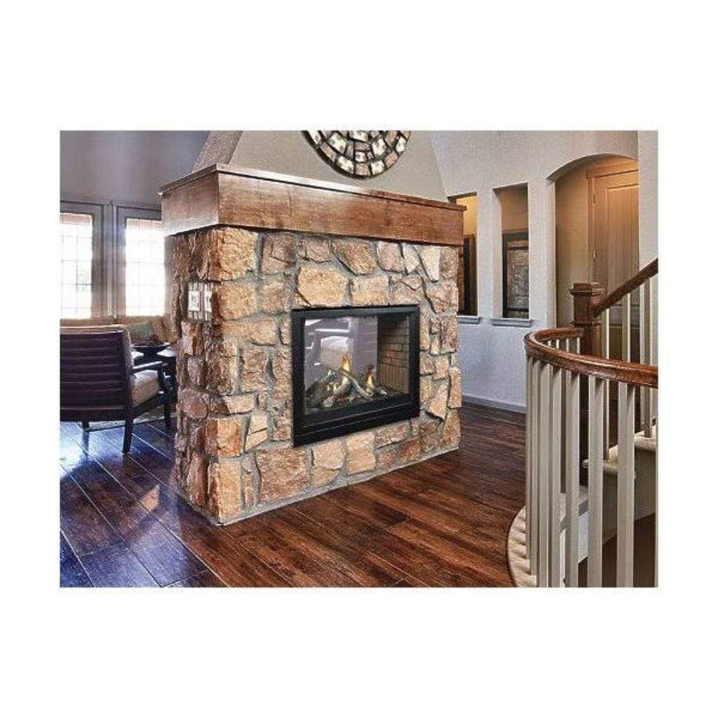 Empire Tahoe 36-inch Premium See Through Natural Gas Direct Vent Fireplace - Millivolt Control With On/Off Switch