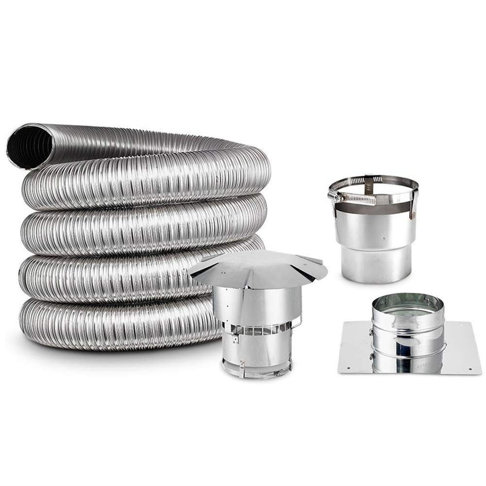 Kingsman - FDVHSK Horizontal Vent Starter Kit for Direct Vent Gas Stoves
