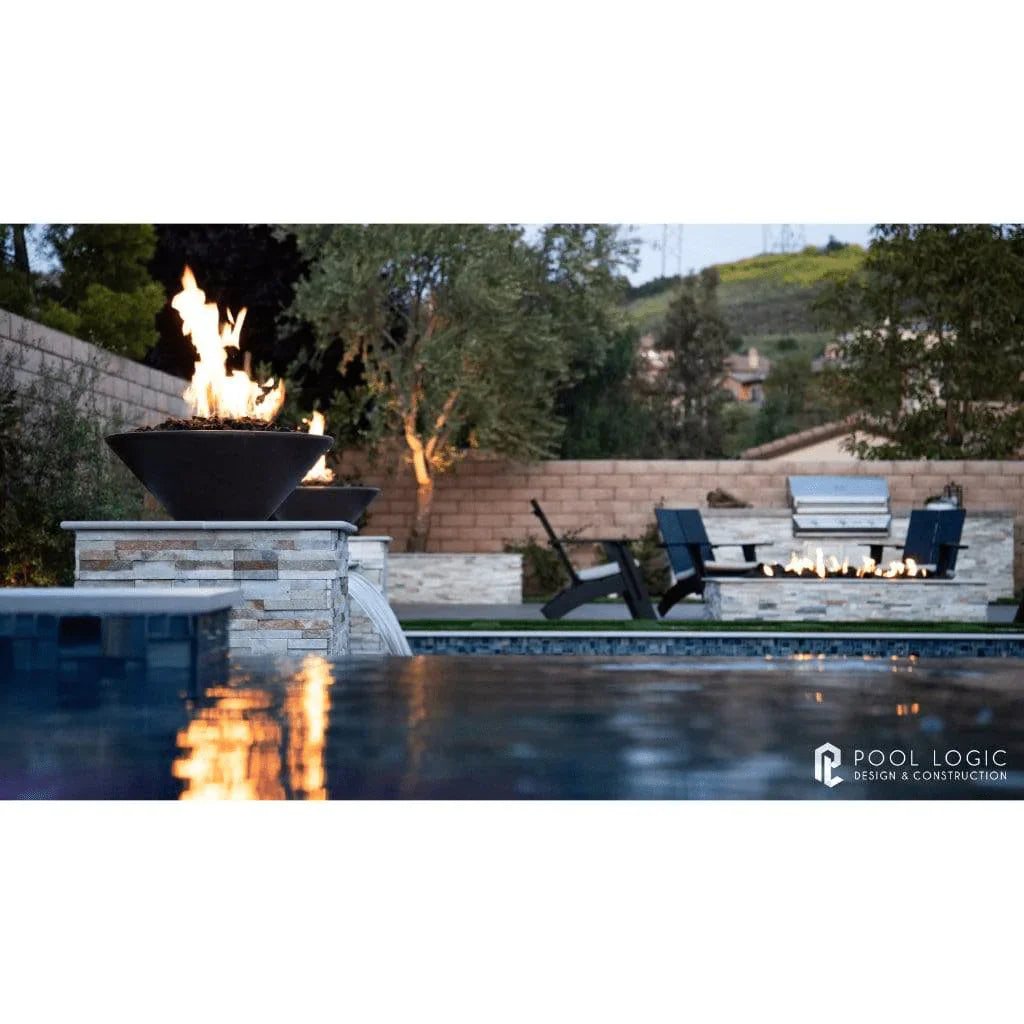The Outdoor Plus - Cazo GFRC Concrete Round Fire and Water Bowl 24"