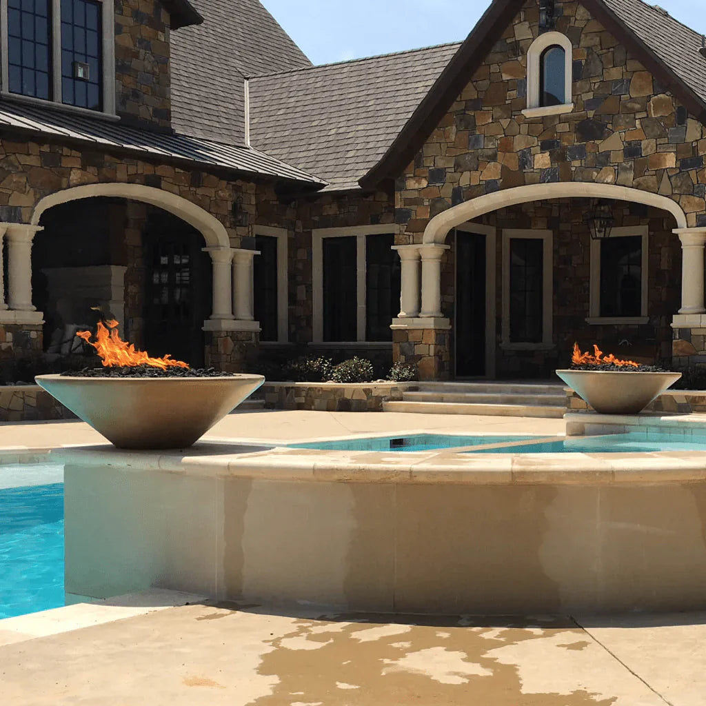 The Outdoor Plus - Cazo GFRC Concrete Round Fire Bowl 31"