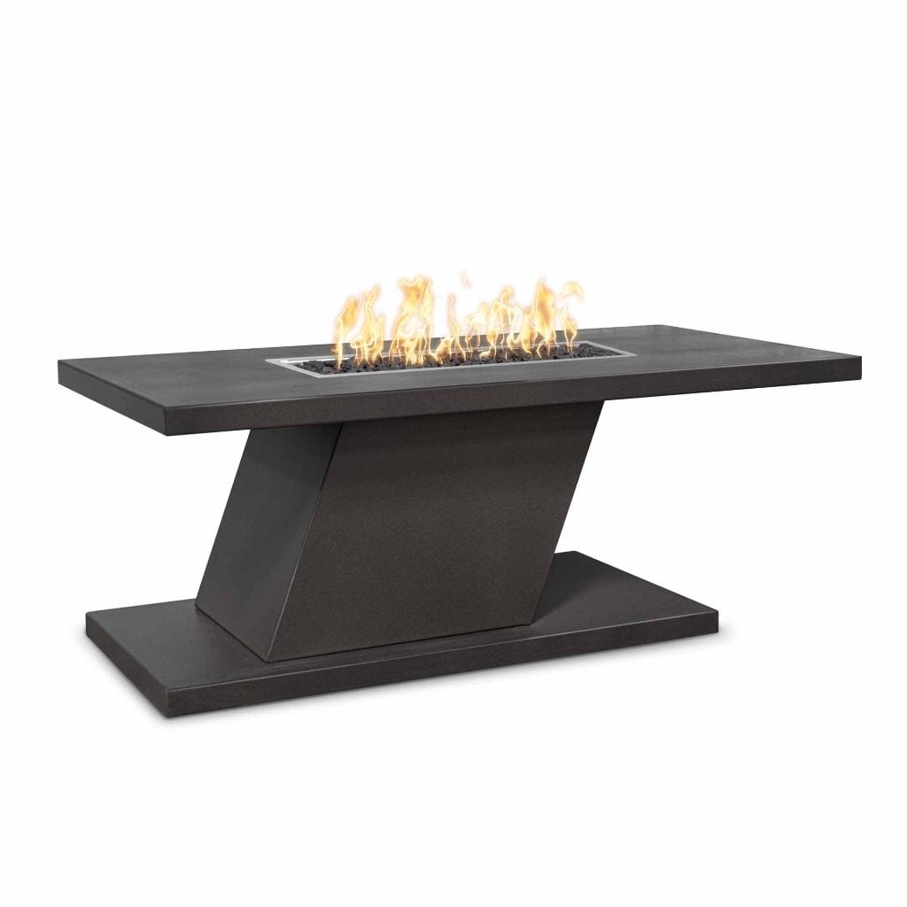 72" Imperial Powder Coated Steel Rectangle Fire Pit - 15" tall - The Outdoor Plus