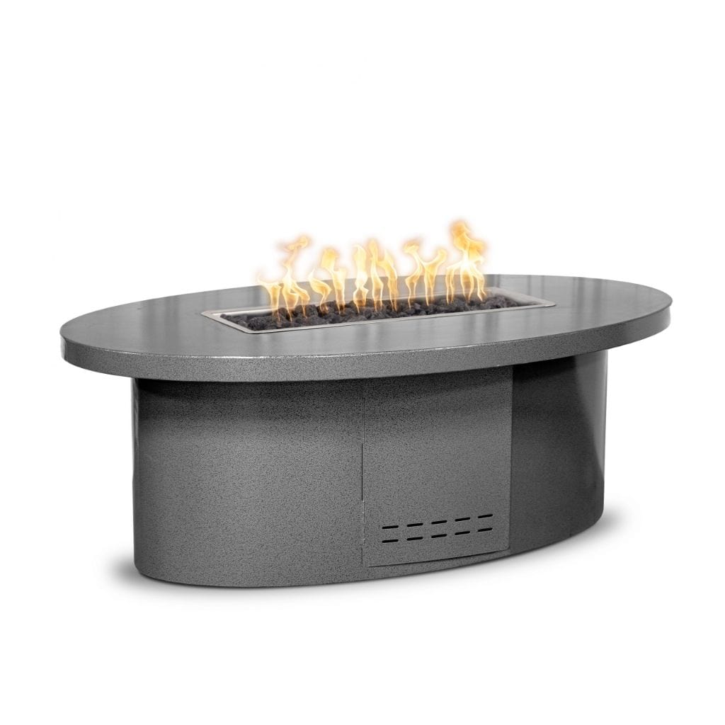 72" Vallejo Powder Coated Steel Rectangle Fire Pit - The Outdoor Plus