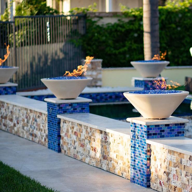 The Outdoor Plus - Cazo GFRC Concrete Round Fire Bowl 24"