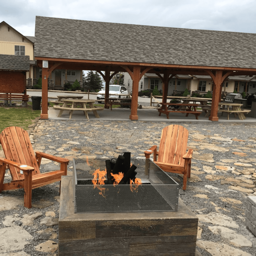 Electric Fire Pit Outdoor  | Catalina GFRC Wood Grain
