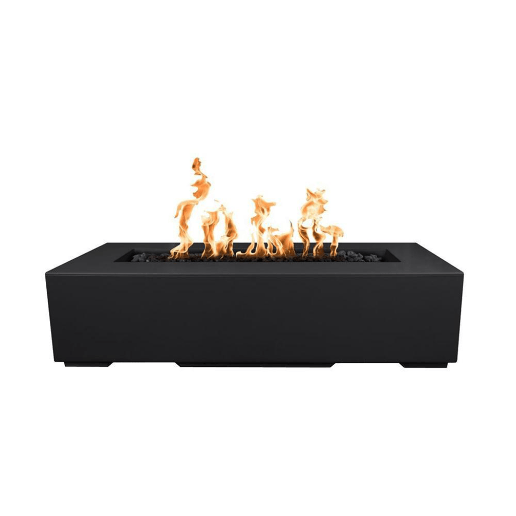 The Outdoor Plus Regal GFRC Concrete Rectangle Liquid Propane 54 Inch  Fire Pit Table