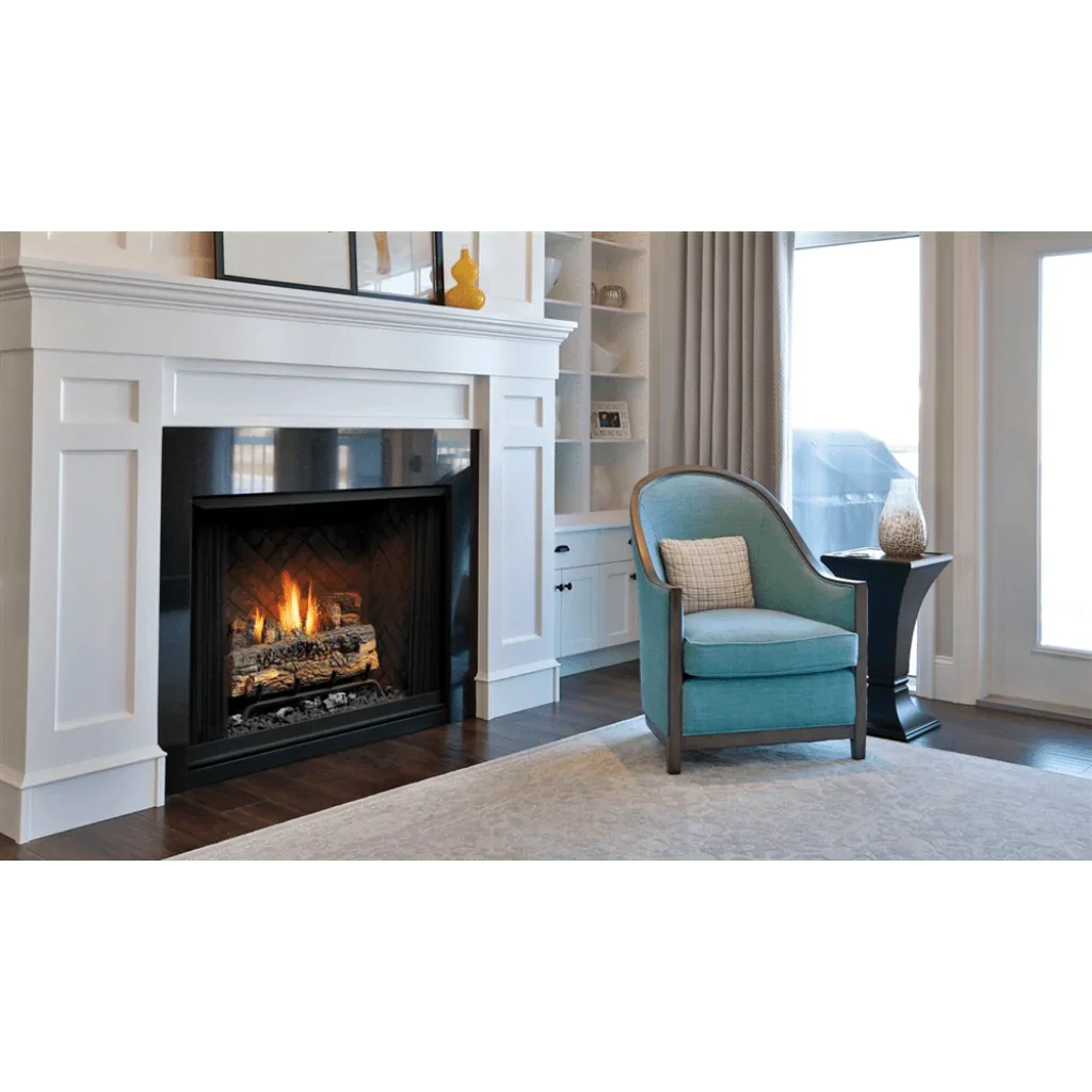 Kingsman - ZVFCV39 Zero Clearance Clean View Circulating Universal Vent Free Firebox 39"