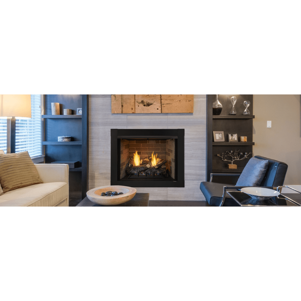 Monessen - 36" Attribute Universal Circulating Vent Free Firebox with Radiant Face and Multitonal Brown/Gray Reversible Interior Panels