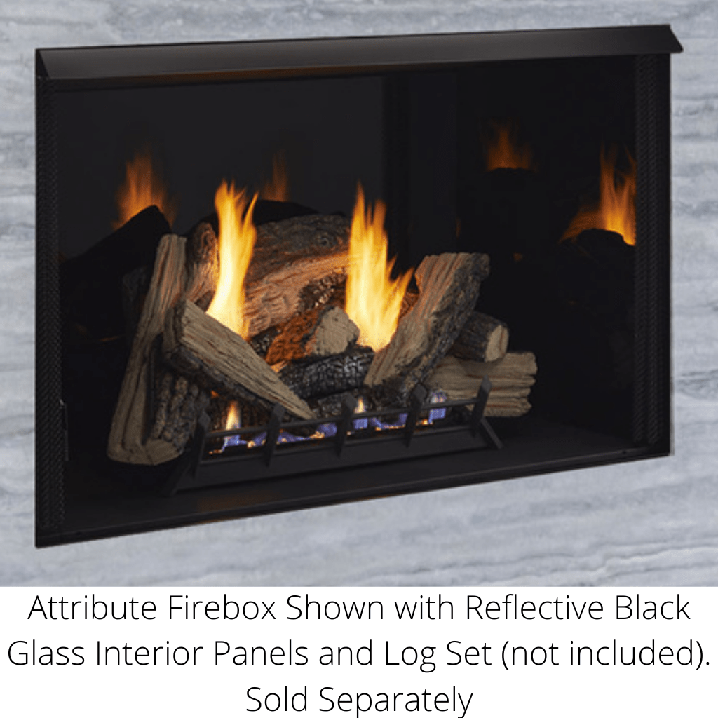 Monessen - 42" Attribute Universal Circulating Vent Free Firebox with Radiant Face and Multitonal Brown/Gray Reversible Interior Panels