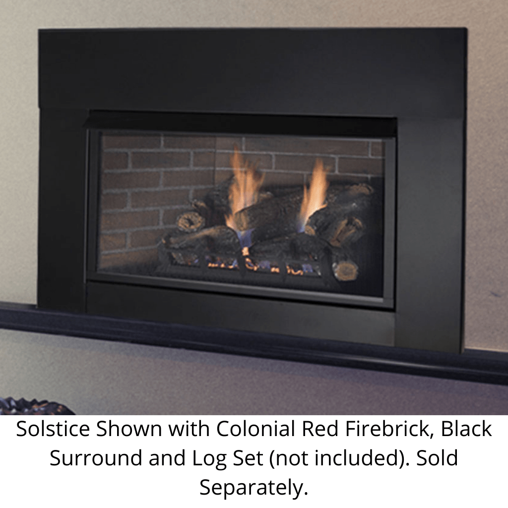 Monessen Solstice Traditional Style 33 Inch Ventless Gas Insert Fireplace