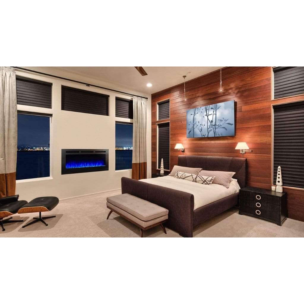 SimpliFire - 40" Allusion Recessed Linear Electric Fireplace