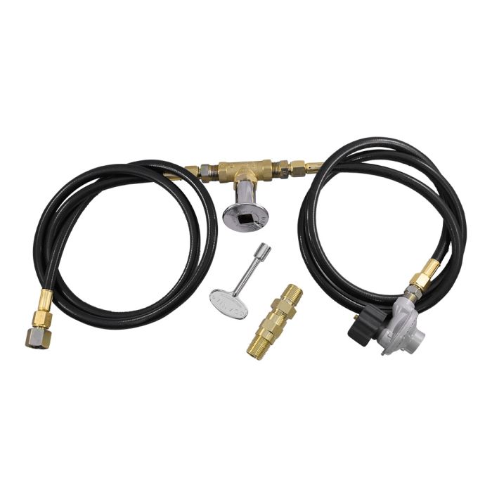 American Fireglass 36"x 6" Linear Channel Drop-In Pan with Spark Ignition Kit - Propane
