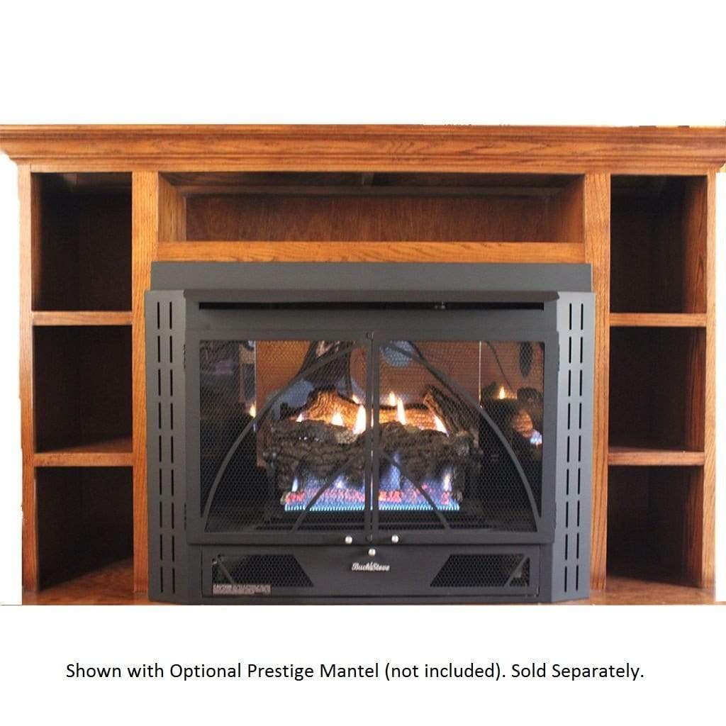 Buck Stove Model 34 Contemporary Vent Free Gas Stove With Blower
