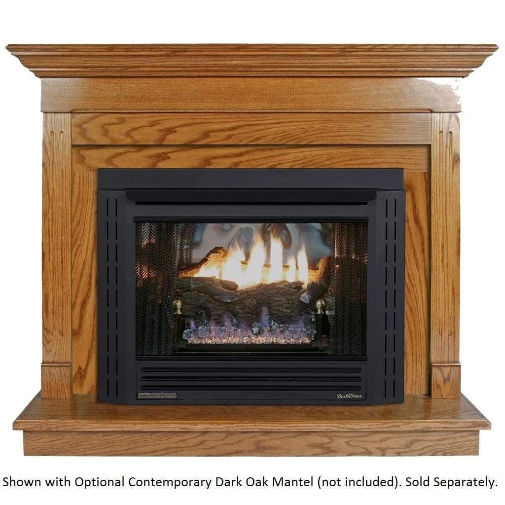 Buck Stove Model 34 Contemporary Vent Free Gas Stove With Blower