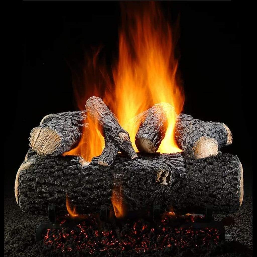 18" Grand Oak Single Side Vented Gas Log - Hargrove