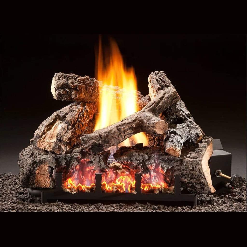 22" Charleston Glow Vent-Free Gas Log Set with Electronic Ignition Valve - Hargrove
