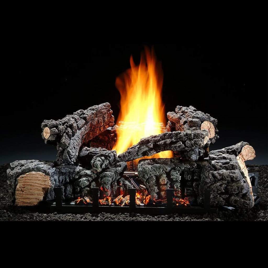 22" Highland Glow Vent-Free Gas Log Set with Millivolt Valve - Hargrove