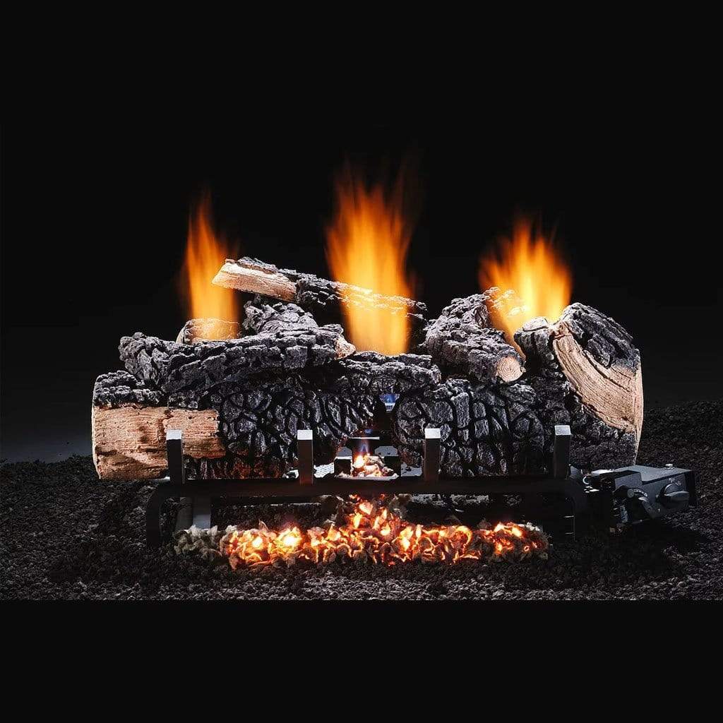 24" Cumberland Char Vent-Free Gas Log Set with Millivolt Valve - Hargrove