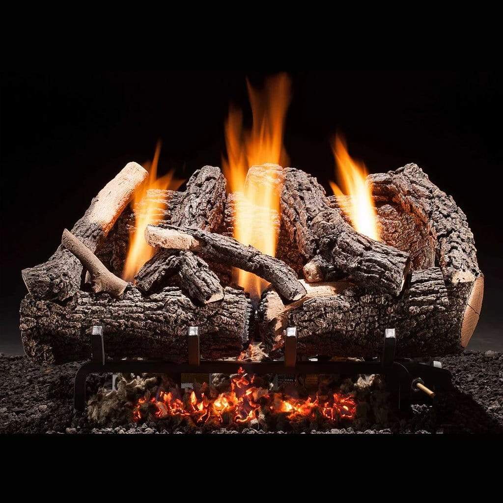 24" Heritage Char Vent-Free Gas Log Set with Manual Valve - Hargrove
