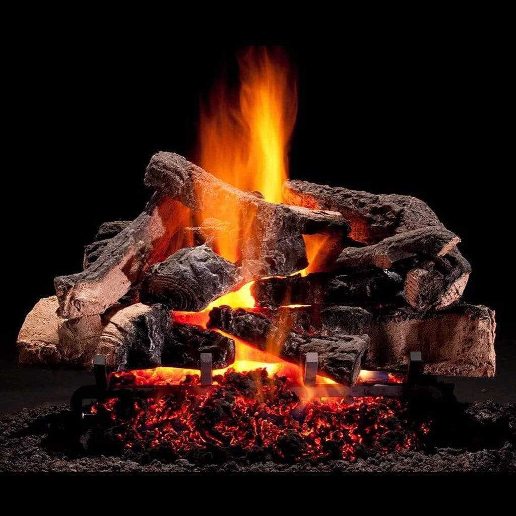 24" Rustic Timbers Single Side Vented Gas Log - Hargrove