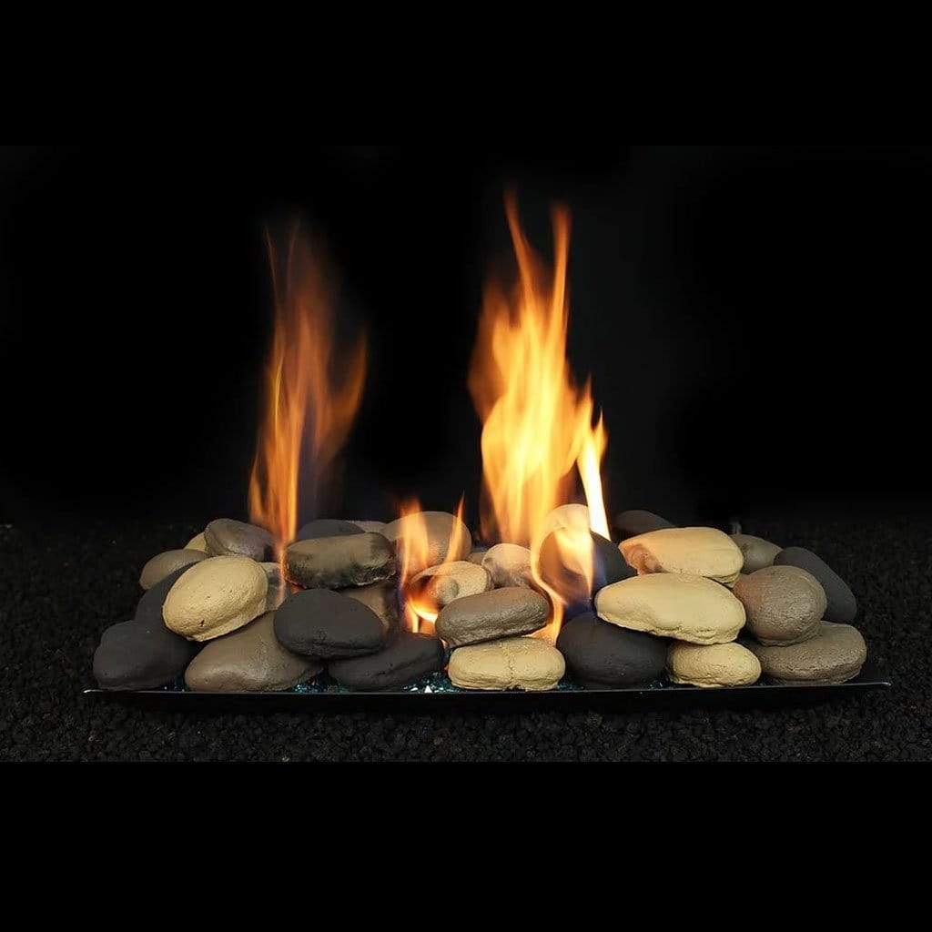 30" Blazing River Stones Set for Full Pan Burner - Hargrove