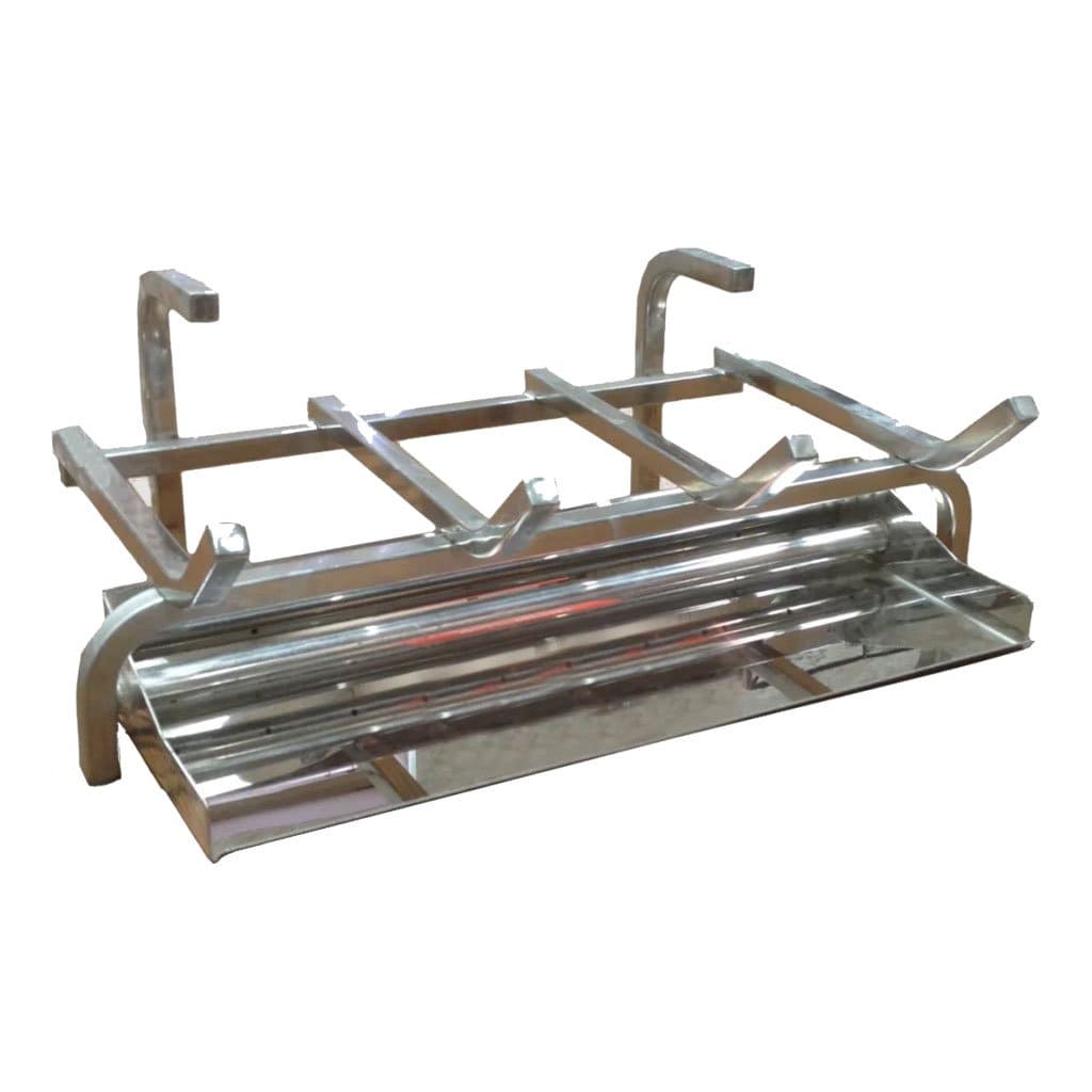 36" Stainless Steel Gas Log Outdoor Burner Kit -Natural Gas - Hargrove