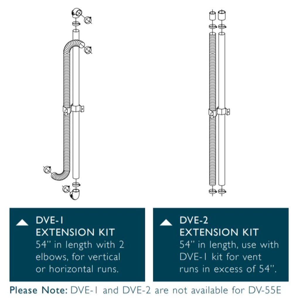 Empire | 54" DVE1 Intake/Exhaust Extension-Kit Direct-Vent Wall Furnace Accessory