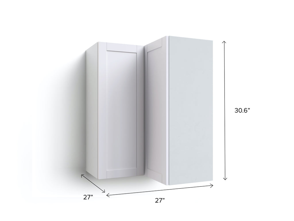 Home Grey Corner Wall Cabinet