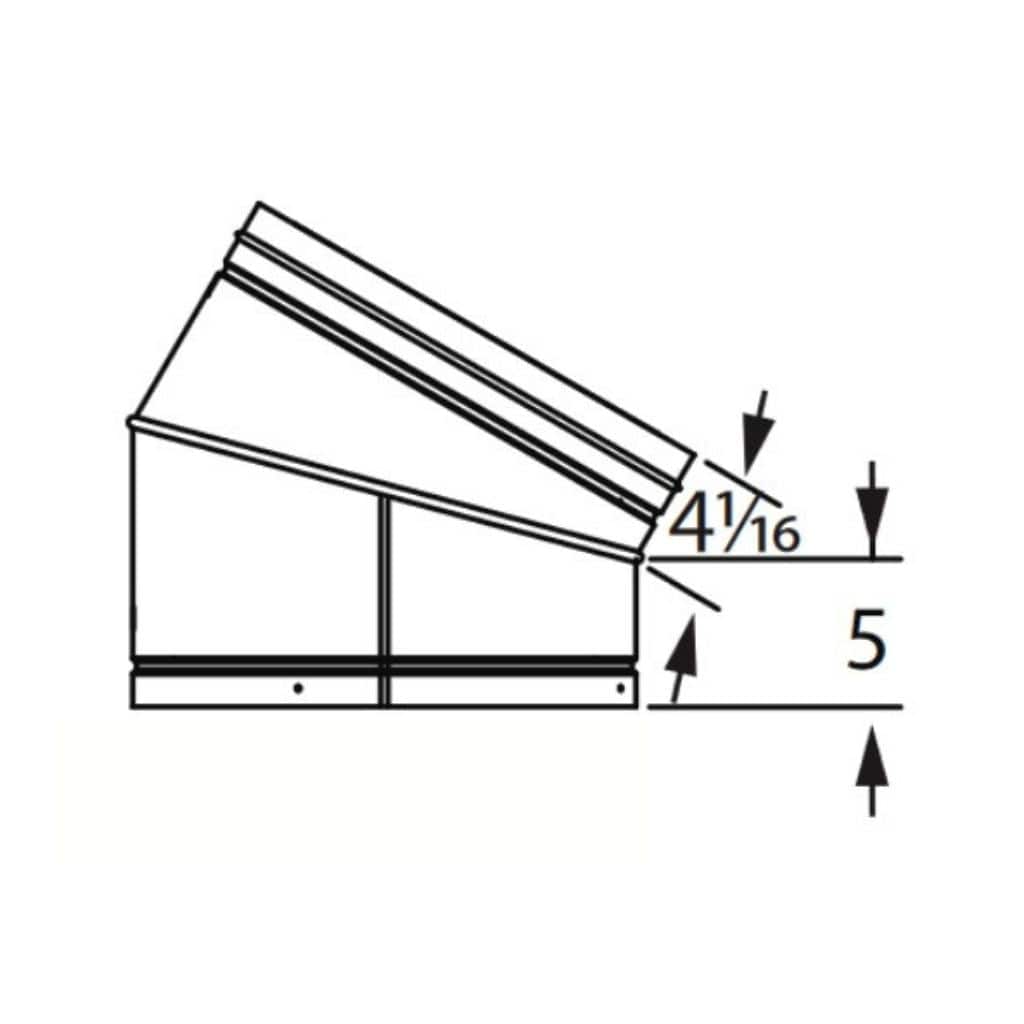 Majestic - 14" Dura Vent DuraChimney ll 14DCA-E30 30 Degree Elbow