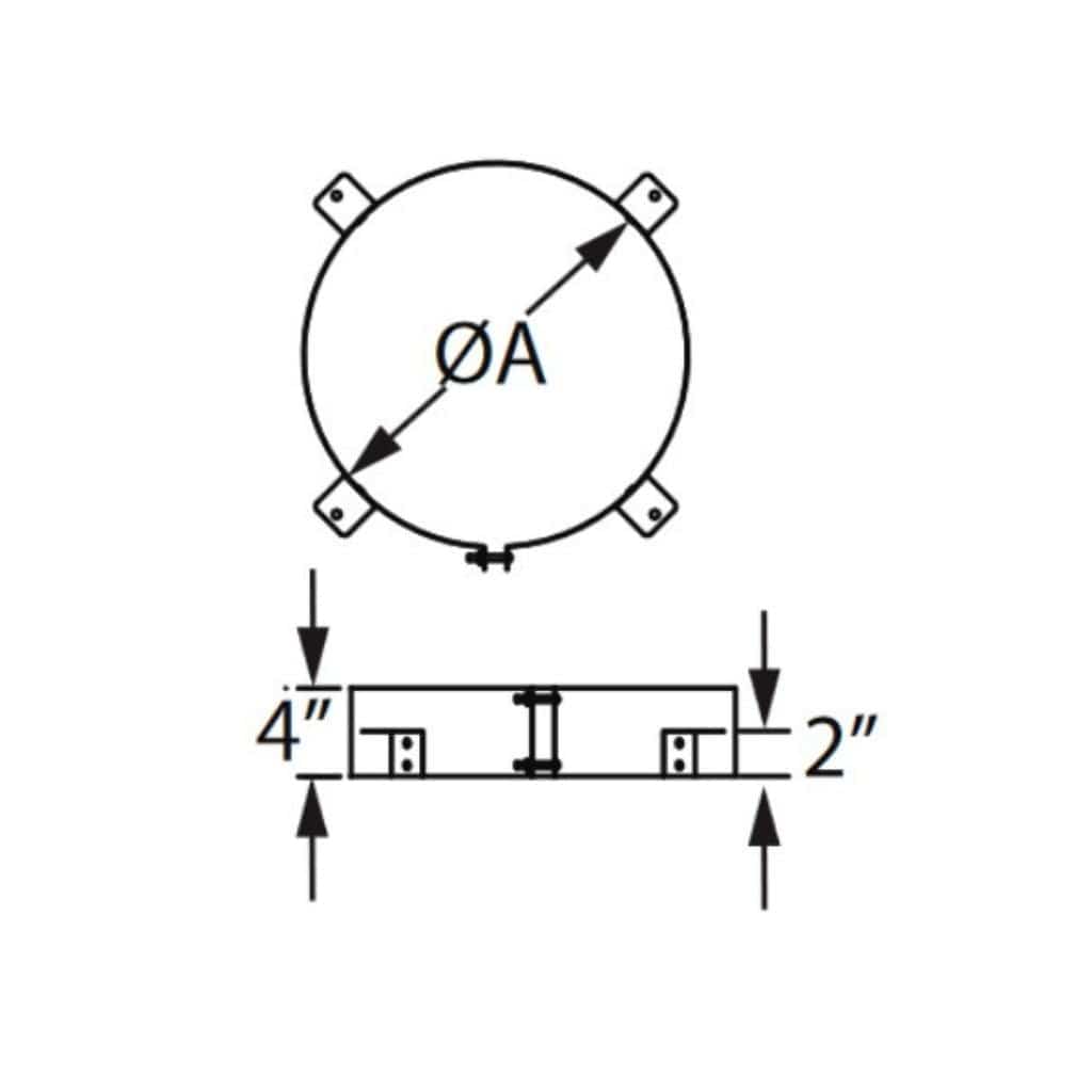 Majestic - 14" Dura Vent DuraChimney ll 14DCA-ST Stabilizer