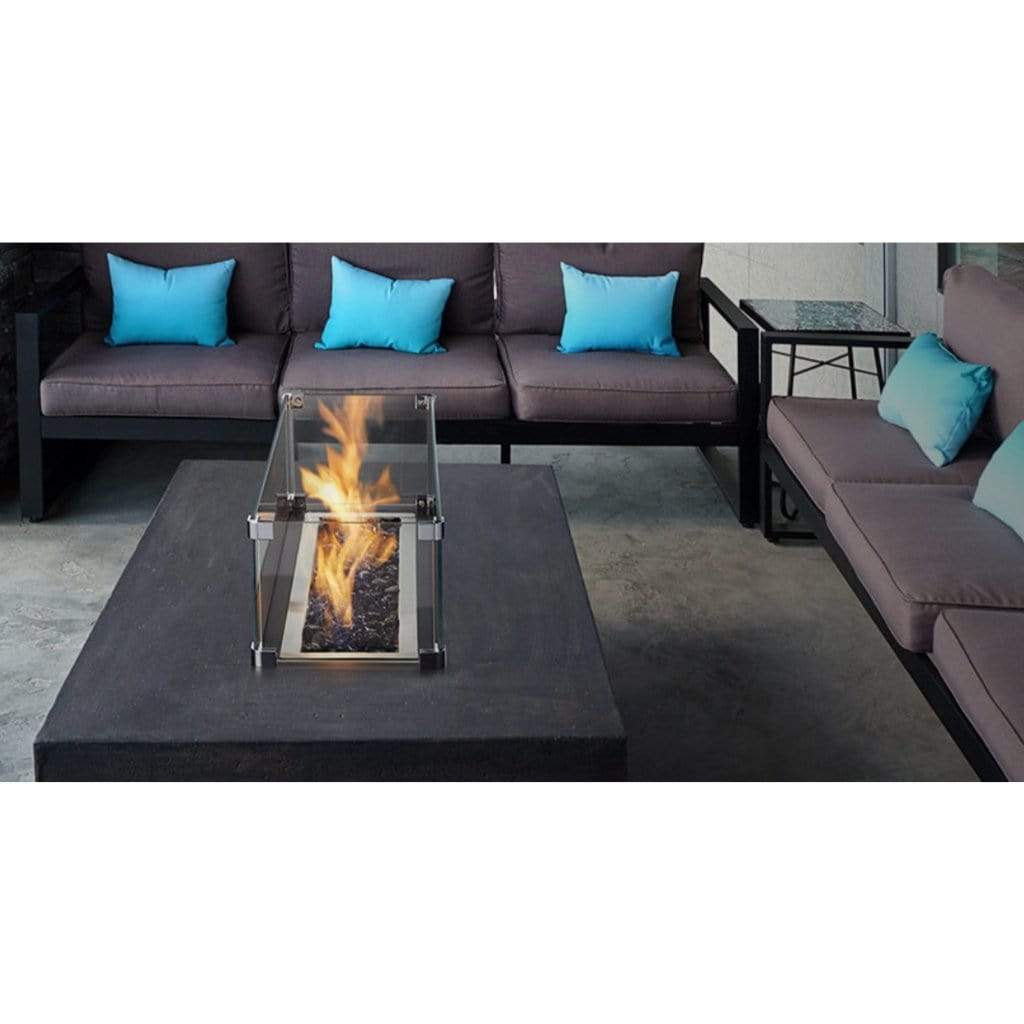 Majestic - 24" Plaza Linear Gas Firepit Burner with Match Light Ignition