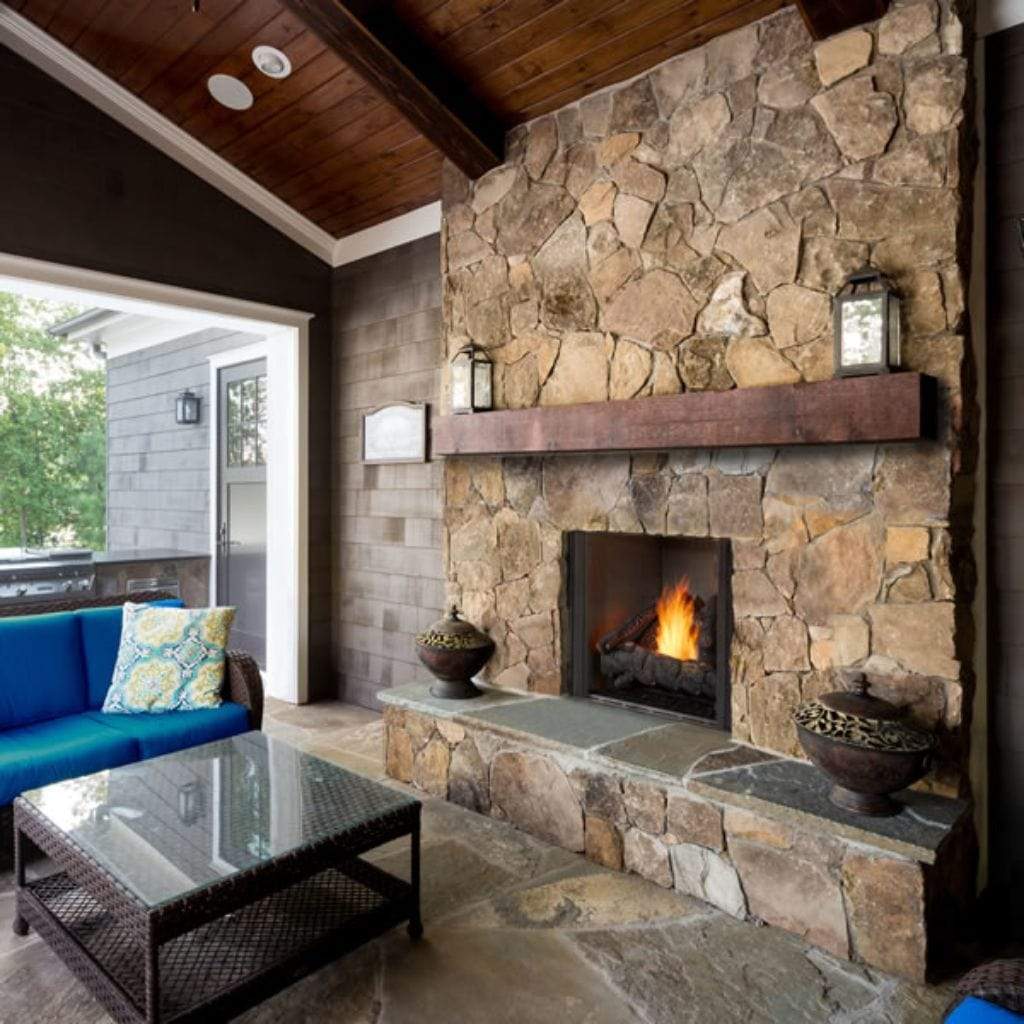 Majestic Vent Free 42 Inch Courtyard Outdoor Gas Fireplace