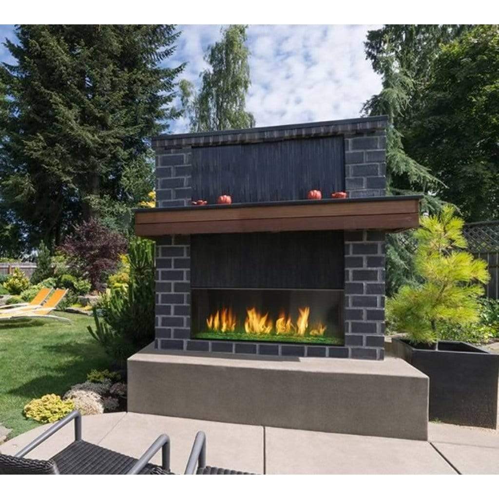 Majestic Lanai 48 Inch Vent Free Contemporary Linear Gas Fireplace